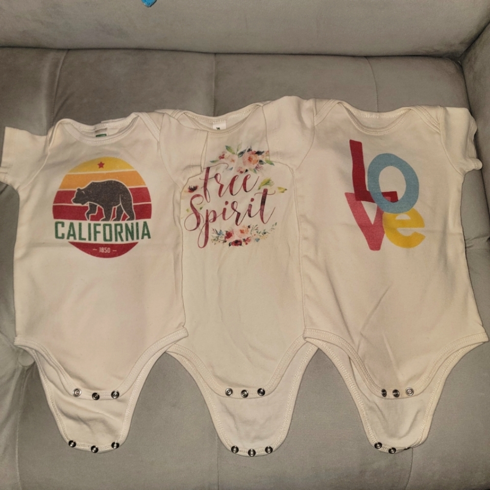 Organic Morado Designs Onesies (3)